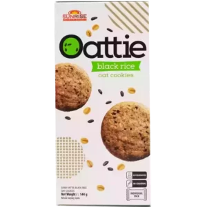 Oattie Bánh Yến Mạch Nếp Than Sunrise Premium – Hộp 144g