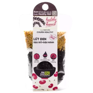 Gạo Lứt Đen Trộn Đậu Đỏ Và Đậu Nành - Gói 1kg